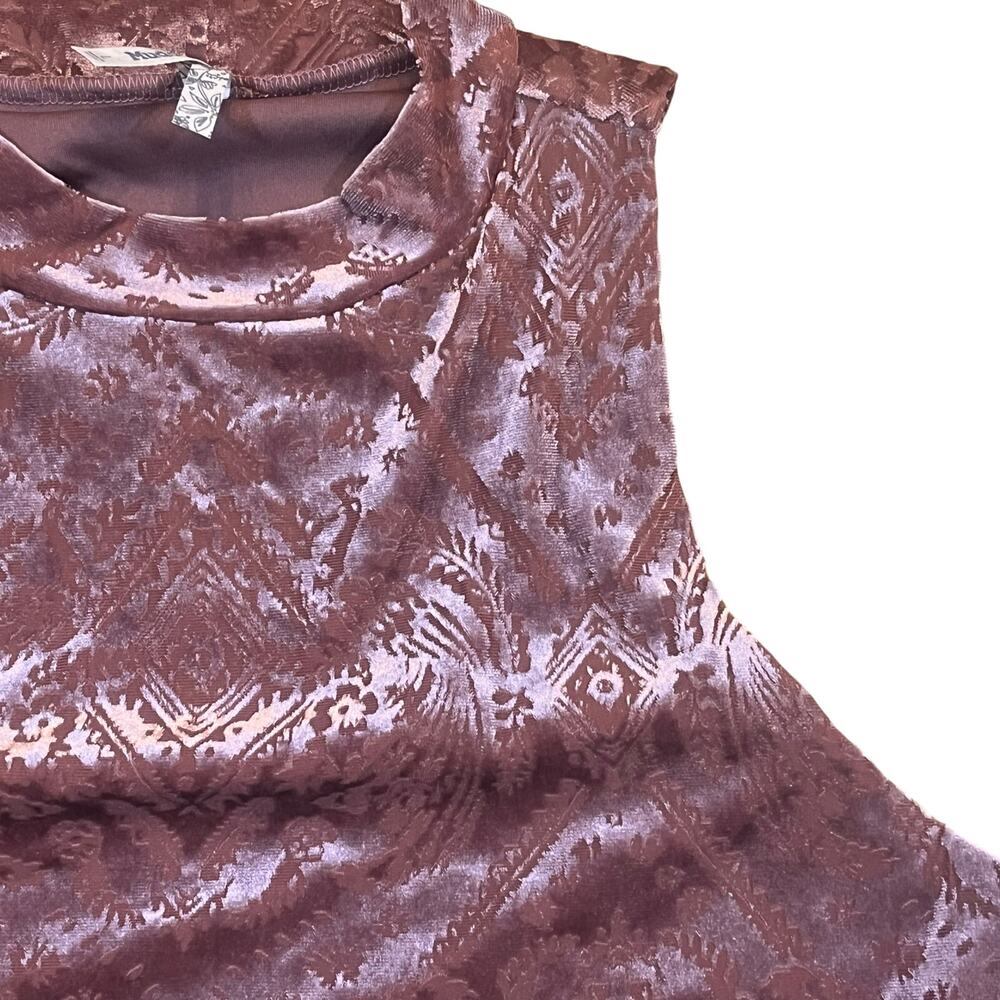 MUDD Women’s Large Crushed Velvet Rose Taupe Mini Dress Festival Holiday
